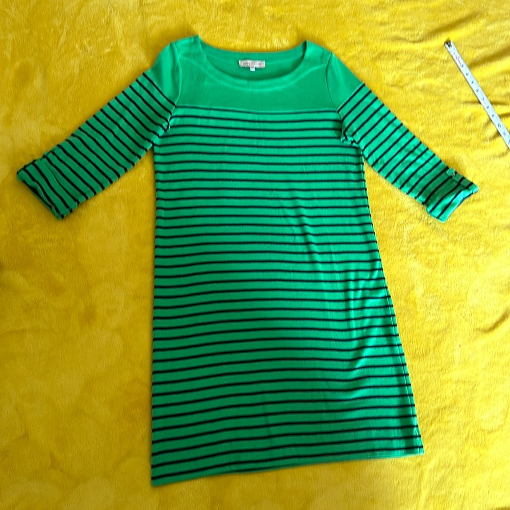 Jones New York Kids Teal Striped Shirt